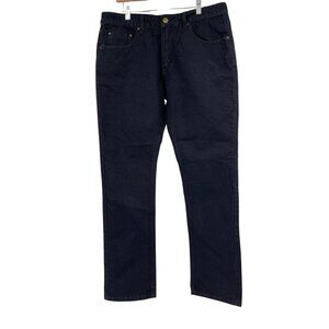Bulletprufe Mens Straight‎ Leg Stretch Denim Jeans Dark Indigo Durable 36x34